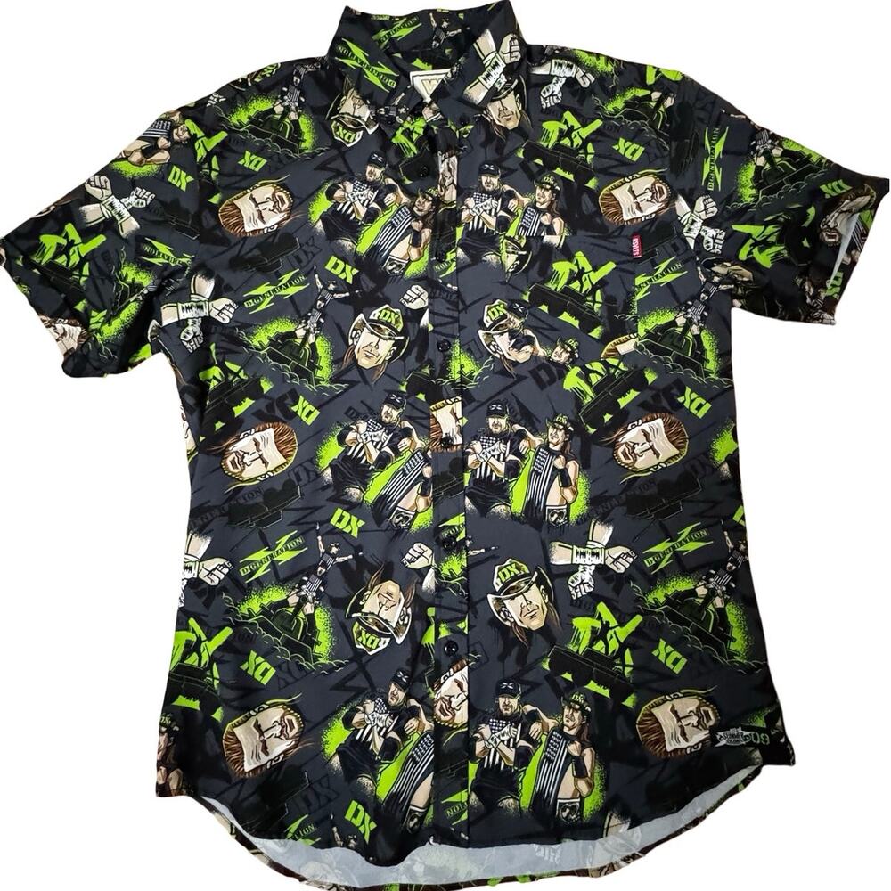 D-Generation X RSVLTS Button Down Shirt Size Large